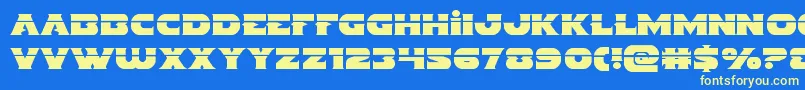 Indigodemonlaser Font – Yellow Fonts on Blue Background