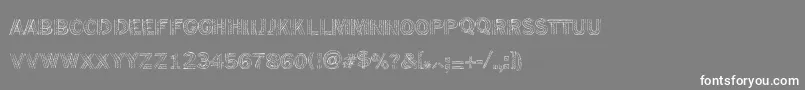 フォントTacofiesta – 灰色の背景に白い文字