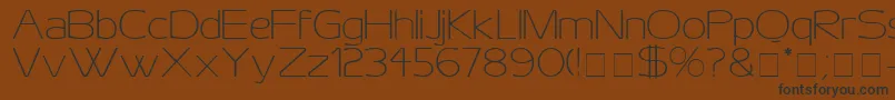 AeroDisplaySsi Font – Black Fonts on Brown Background