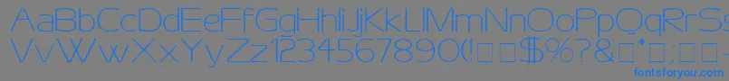 AeroDisplaySsi Font – Blue Fonts on Gray Background