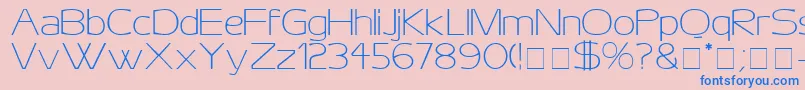 AeroDisplaySsi Font – Blue Fonts on Pink Background