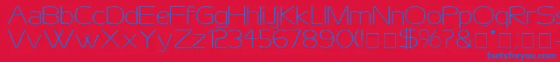 AeroDisplaySsi Font – Blue Fonts on Red Background