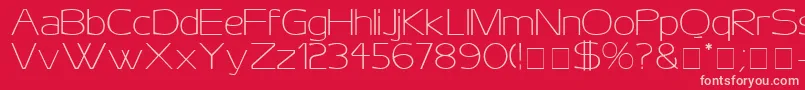 AeroDisplaySsi Font – Pink Fonts on Red Background