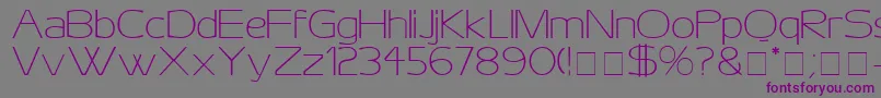 AeroDisplaySsi Font – Purple Fonts on Gray Background