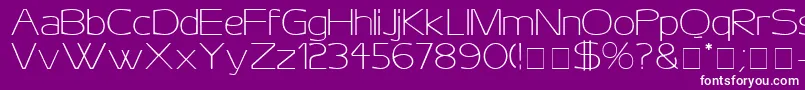 AeroDisplaySsi Font – White Fonts on Purple Background