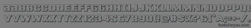 Lefthandluke3D Font – Black Fonts on Gray Background