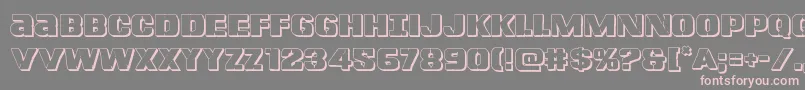 Lefthandluke3D Font – Pink Fonts on Gray Background