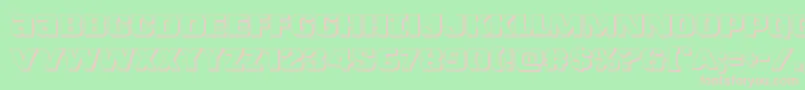Lefthandluke3D Font – Pink Fonts on Green Background