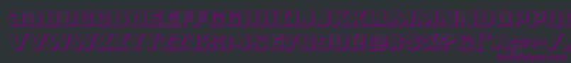 Lefthandluke3D Font – Purple Fonts on Black Background