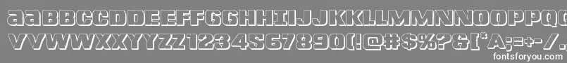 Lefthandluke3D Font – White Fonts on Gray Background