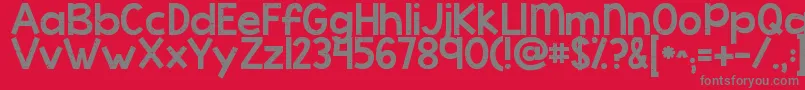 Kgcoldcoffee Font – Gray Fonts on Red Background