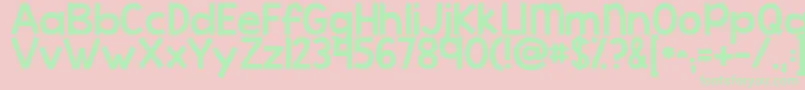 Kgcoldcoffee Font – Green Fonts on Pink Background