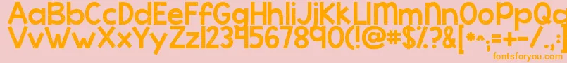 Kgcoldcoffee Font – Orange Fonts on Pink Background