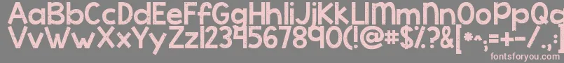 Kgcoldcoffee Font – Pink Fonts on Gray Background