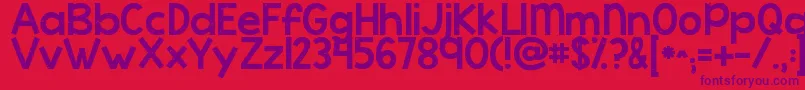 Kgcoldcoffee Font – Purple Fonts on Red Background