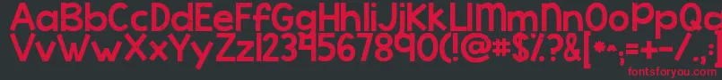 Kgcoldcoffee Font – Red Fonts on Black Background