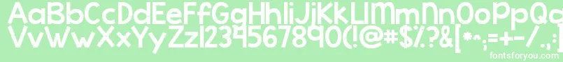 Kgcoldcoffee Font – White Fonts on Green Background