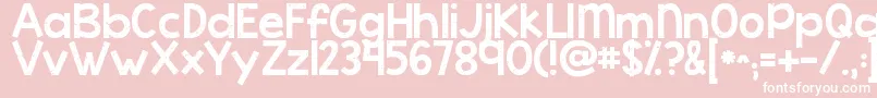 Kgcoldcoffee Font – White Fonts on Pink Background