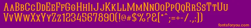 More about QuasticKaps Font QuasticKaps Font – Orange Fonts on Purple Background