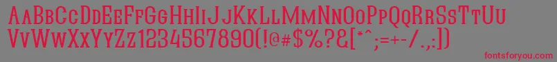 QuasticKaps Font – Red Fonts on Gray Background