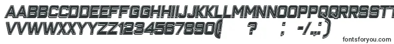 ClosenessOutlineFilledItalic Font – Vector Fonts