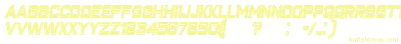 ClosenessOutlineFilledItalic Font – Yellow Fonts