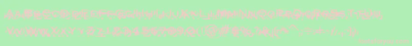 Xxonxxoff Font – Pink Fonts on Green Background