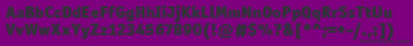OfficinaSanItcBlack Font – Black Fonts on Purple Background