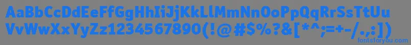 OfficinaSanItcBlack Font – Blue Fonts on Gray Background