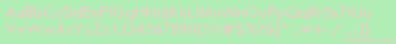 Joursan Font – Pink Fonts on Green Background