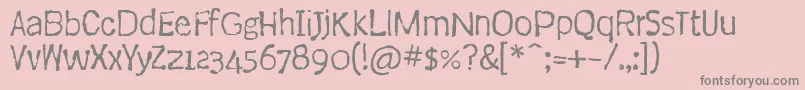 CoventryItcTt Font – Gray Fonts on Pink Background
