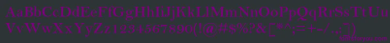 フォントBellmtstdSemibold – 黒い背景に紫のフォント