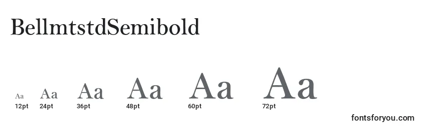 Размеры шрифта BellmtstdSemibold