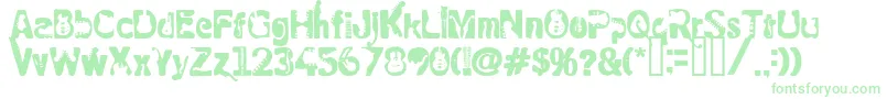 RockElectric Font – Green Fonts on White Background
