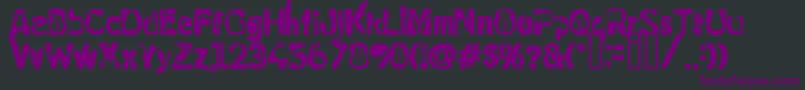 RockElectric Font – Purple Fonts on Black Background