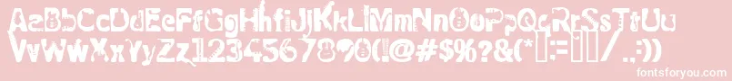 RockElectric Font – White Fonts on Pink Background