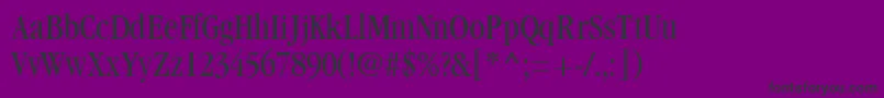GaramondbookcondsskRegular Font – Black Fonts on Purple Background