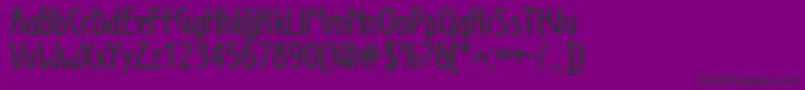 SecessionlightDemibold Font – Black Fonts on Purple Background