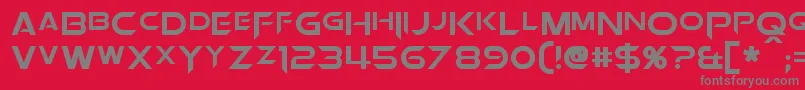 OrionPax Font – Gray Fonts on Red Background