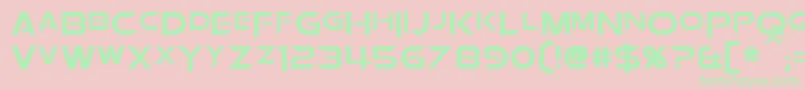 OrionPax Font – Green Fonts on Pink Background