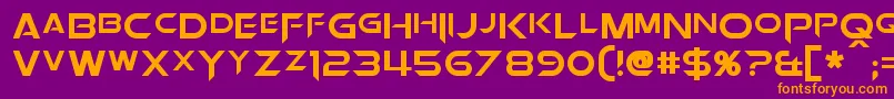 OrionPax Font – Orange Fonts on Purple Background