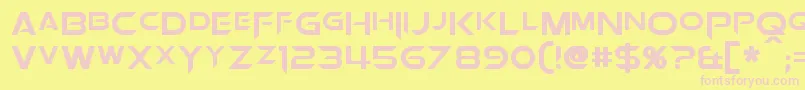 OrionPax Font – Pink Fonts on Yellow Background