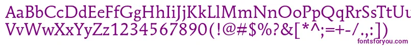 MendozaromanstdBook-fontti – violetit fontit