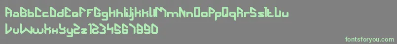fuente TheFuturist – Fuentes Verdes Sobre Fondo Gris