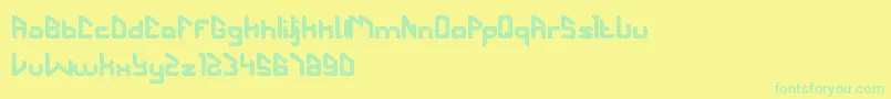 More about TheFuturist Font TheFuturist Font – Green Fonts on Yellow Background