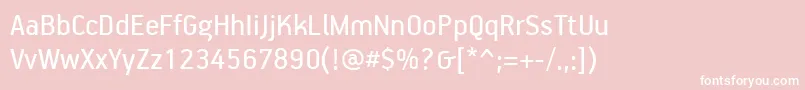 PfhandbookproRegular Font – White Fonts on Pink Background