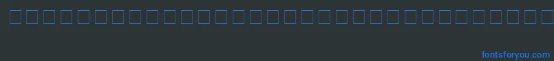 フォントLynwood – 黒い背景に青い文字