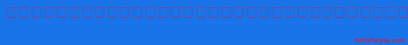 Lynwood Font – Red Fonts on Blue Background