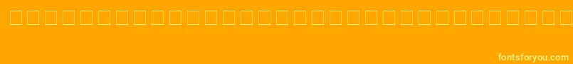 Lynwood Font – Yellow Fonts on Orange Background