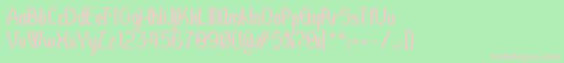 Redcat Font – Pink Fonts on Green Background